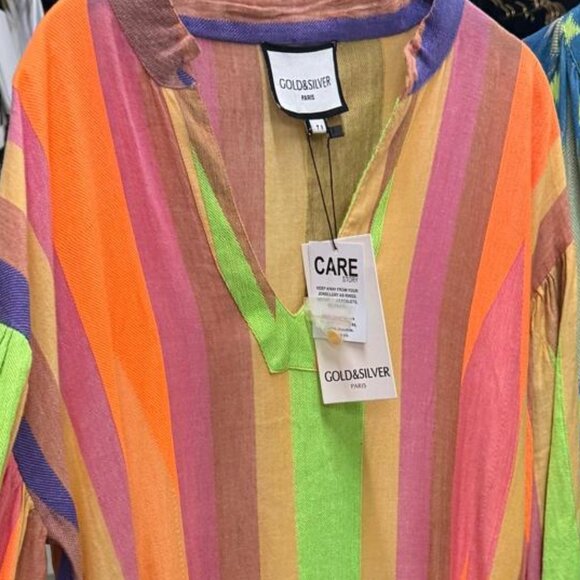 Maxi MutliColored Dress Orange - Picture 1 of 8